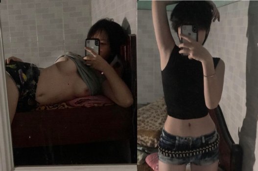 Cô bạn tóc ngắn dễ thương với tâm trạng nóng bỏng