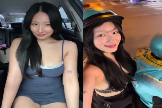 Kim Chi nhờ anh grab đưa đến điểm hẹn nóng bỏng