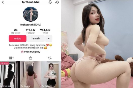 TikToker sexy Tạ Thanh Nhi lắm mông thích doggy
